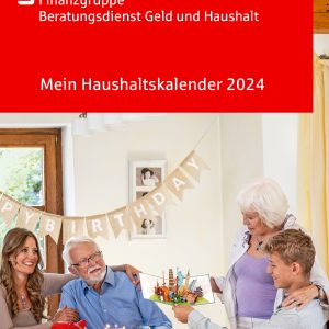 365 Tage Finanzen im Griff - mit dem kostenlosen Haushaltskalender 2024.