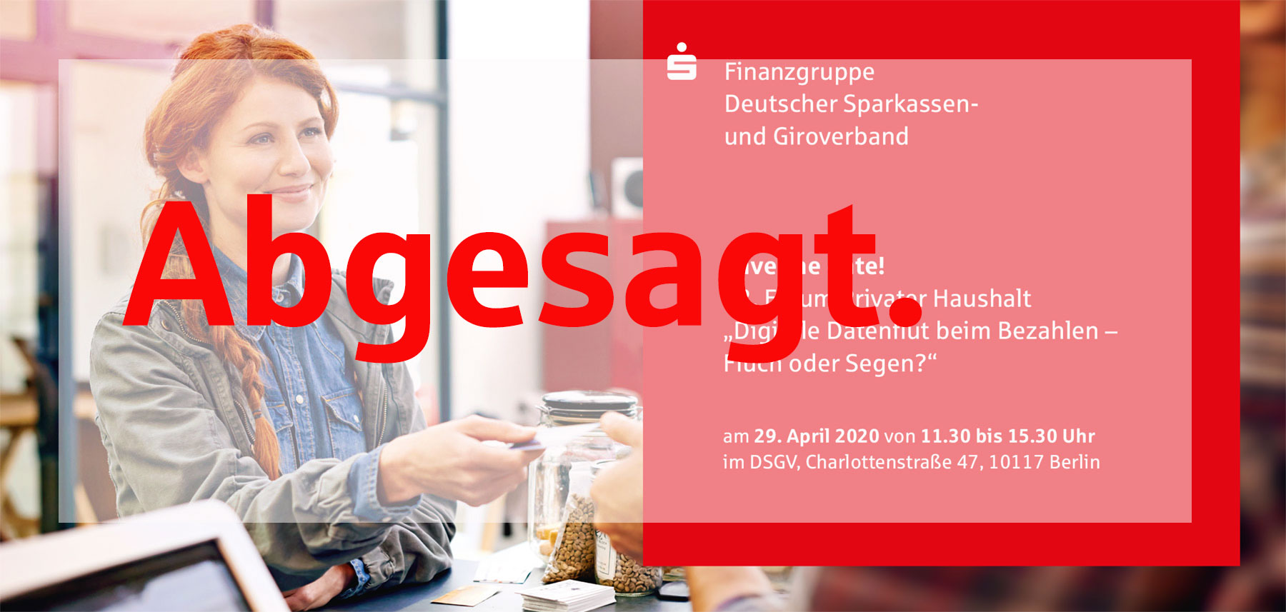 Das Forum Privater Haushalt 2020 ist abgesagt.