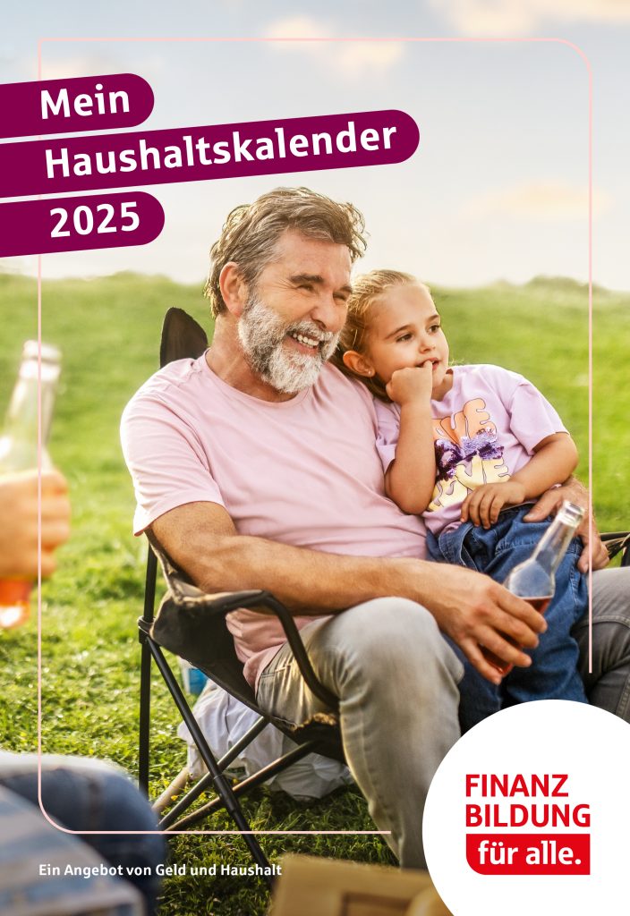 Mit dem Haushaltskalender 2025 das Budget steuern – kostenfrei bestellen.